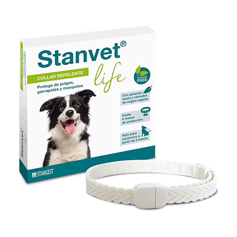 Collar Stanvet Life Repelente Natural Para Perros