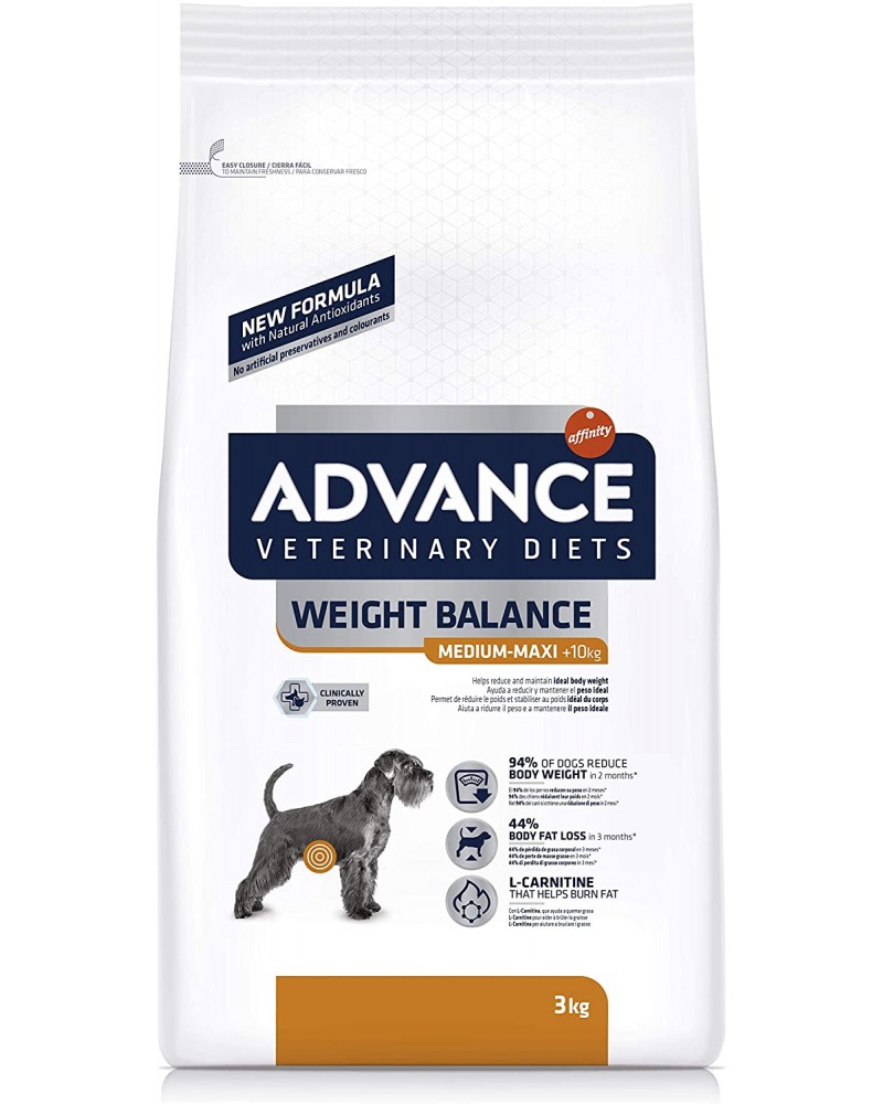 12 Kg Advance Diets Weight Balance perro mediano y grande adulto