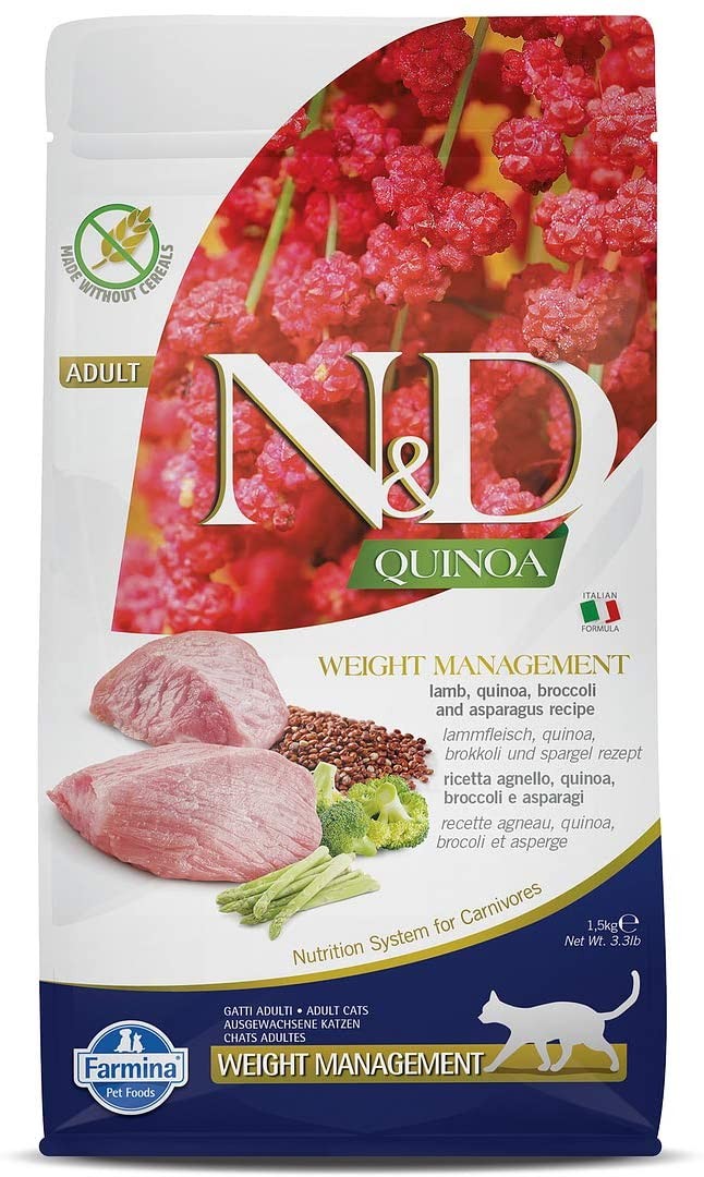 Farmina Cat Quinoa Weight Management con cordero